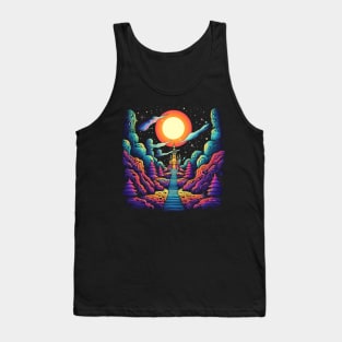 Stairway to Heaven - Psychedelic Castle Art Tank Top